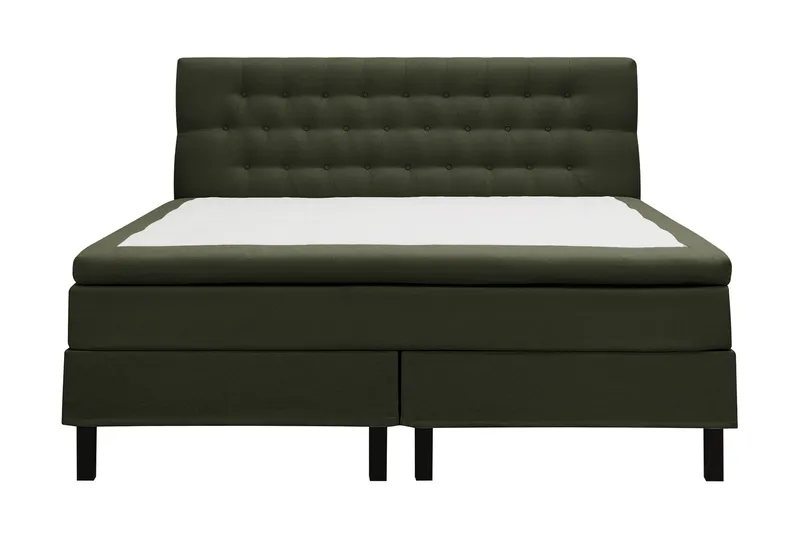 Hilton Komplett Sängpaket 180x200 cm Kontinentalsäng med diamant sänggavel - Grön - Möbler - Säng - Kontinentalsäng