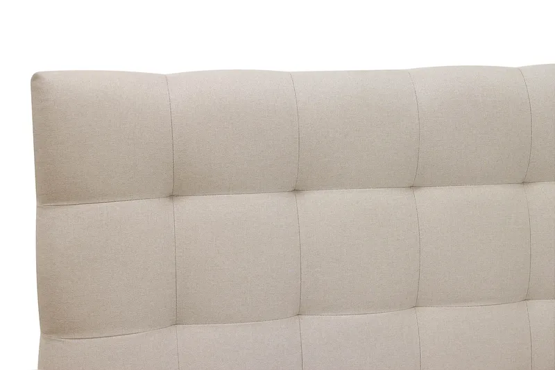Hilton Komplett Sängpaket 180x200 cm Kontinentalsäng med rutad sänggavel - Beige - Möbler - Säng - Kontinentalsäng