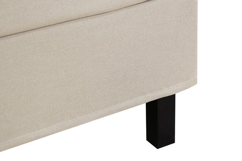 Hilton Komplett Sängpaket 180x200 cm Kontinentalsäng med rutad sänggavel - Beige - Möbler - Säng - Kontinentalsäng