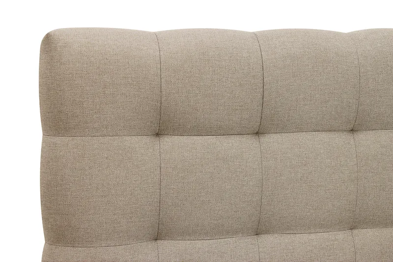 Hilton Komplett Sängpaket 180x200 cm Kontinentalsäng med rutad sänggavel - Beige - Möbler - Säng - Kontinentalsäng