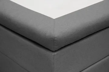 Hilton Komplett Sängpaket 180x200 cm Kontinentalsäng med rutad sänggavel - Grå - Möbler - Säng - Kontinentalsäng