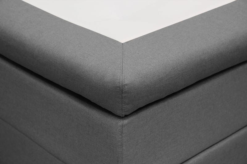 Hilton Komplett Sängpaket 180x200 cm Kontinentalsäng med rutad sänggavel - Grå - Möbler - Säng - Kontinentalsäng
