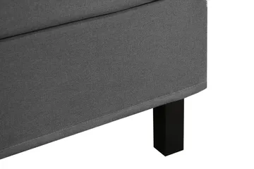 Hilton Komplett Sängpaket 180x200 cm Kontinentalsäng med rutad sänggavel - Grå - Möbler - Säng - Kontinentalsäng