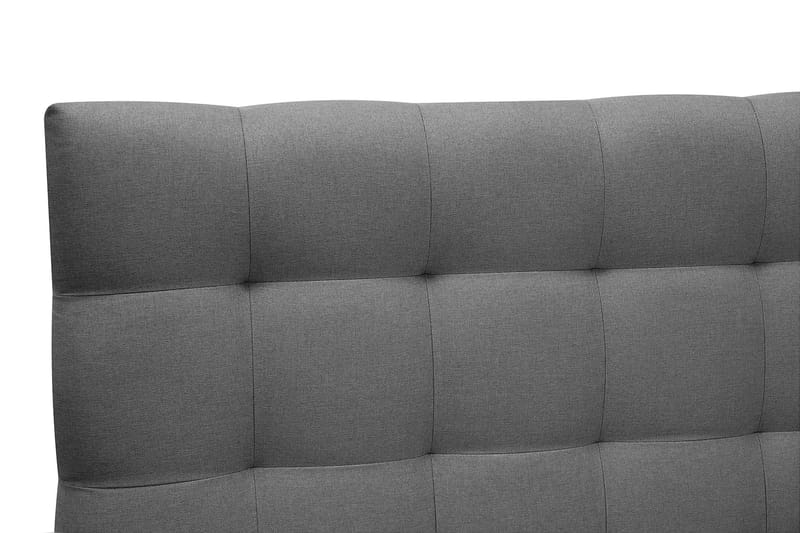 Hilton Komplett Sängpaket 180x200 cm Kontinentalsäng med rutad sänggavel - Grå - Möbler - Säng - Kontinentalsäng