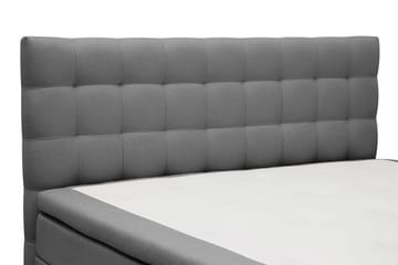 Hilton Komplett Sängpaket 180x200 cm Kontinentalsäng med rutad sänggavel - Grå - Möbler - Säng - Kontinentalsäng