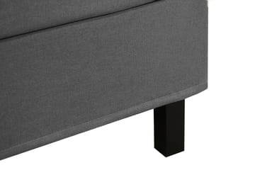 Hilton Komplett Sängpaket 180x200 cm Kontinentalsäng med rutad sänggavel - Grå - Möbler - Säng - Kontinentalsäng