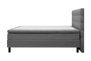 Hilton Komplett Sängpaket 180x200 cm Kontinentalsäng med rutad sänggavel - Grå - Möbler - Säng - Kontinentalsäng