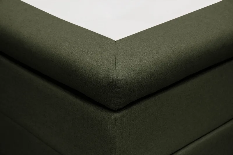 Hilton Komplett Sängpaket 180x200 cm Kontinentalsäng med rutad sänggavel - Grön - Möbler - Säng - Kontinentalsäng