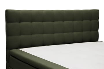 Hilton Komplett Sängpaket 180x200 cm Kontinentalsäng med rutad sänggavel - Grön - Möbler - Säng - Kontinentalsäng