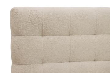 Hilton Komplett Sängpaket 180x200 cm Kontinentalsäng med rutad sänggavel i teddy - Beige / Teddy - Möbler - Säng - Kontinentalsäng