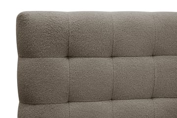 Hilton Komplett Sängpaket 180x200 cm Kontinentalsäng med rutad sänggavel i teddy - Brun - Möbler - Säng - Kontinentalsäng