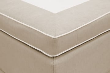 Hilton lyx Komplett Sängpaket 160x200 cm Kontinentalsäng med knappad sänggavel - Beige - Möbler - Säng - Kontinentalsäng