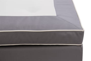 Hilton lyx Komplett Sängpaket 160x200 cm Kontinentalsäng med knappad sänggavel - Grå - Möbler - Säng - Kontinentalsäng
