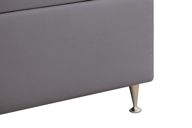 Hilton lyx Komplett Sängpaket 160x200 cm Kontinentalsäng med knappad sänggavel - Grå - Möbler - Säng - Kontinentalsäng