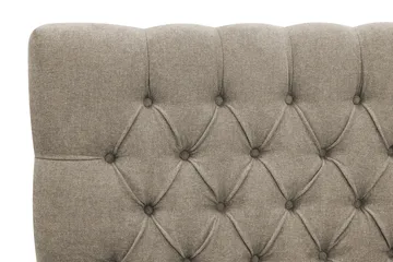 Hilton Lyx Komplett Sängpaket 160x200 cm Kontinentalsäng med knappad sänggavel i chenille - Brun - Möbler - Säng - Kontinentalsäng