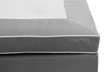 Hilton Lyx Komplett Sängpaket 160x200 cm Kontinentalsäng med knappad sänggavel i sammet - Ljusgrå / Sammet - Möbler - Säng - Kontinentalsäng