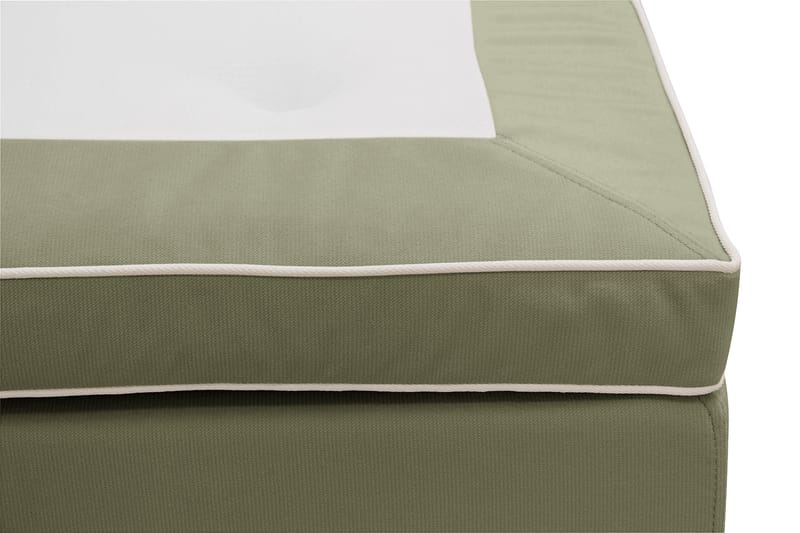 Hilton lyx Komplett Sängpaket 160x200 cm Kontinentalsäng med knappad sänggavel i sammet - Olivgrön / Sammet - Möbler - Säng - Kontinentalsäng