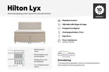 Hilton Lyx Komplett Sängpaket 160x200 cm Kontinentalsäng med knappad sänggavel i sammet - Olivgrön / Sammet - Möbler - Säng - Kontinentalsäng