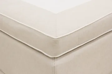 Hilton Lyx Komplett Sängpaket 160x200 cm Kontinentalsäng med knappad sänggavel - Ljusbeige - Möbler - Säng - Kontinentalsäng