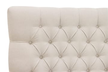 Hilton lyx Komplett Sängpaket 160x200 cm Kontinentalsäng med knappad sänggavel - Ljusbeige - Möbler - Säng - Kontinentalsäng