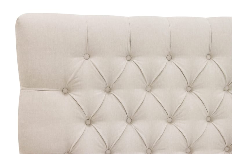 Hilton lyx Komplett Sängpaket 160x200 cm Kontinentalsäng med knappad sänggavel - Ljusbeige - Möbler - Säng - Kontinentalsäng