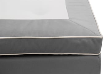 Hilton lyx Komplett Sängpaket 160x200 cm Kontinentalsäng med knappad sänggavel - Ljusgrå - Möbler - Säng - Kontinentalsäng