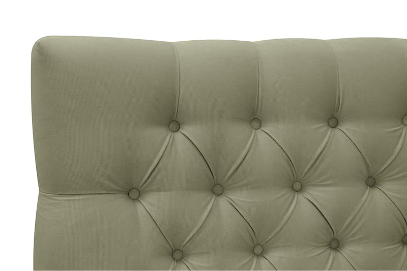 Hilton lyx Komplett Sängpaket 160x200 cm Kontinentalsäng med knappad sänggavel - Olivgrön - Möbler - Säng - Kontinentalsäng