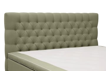 Hilton lyx Komplett Sängpaket 160x200 cm Kontinentalsäng med knappad sänggavel - Olivgrön - Möbler - Säng - Kontinentalsäng