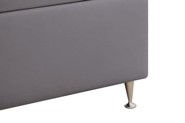 Hilton lyx Komplett Sängpaket 180x200 cm Kontinentalsäng med knappad sänggavel - Grå - Möbler - Säng - Kontinentalsäng