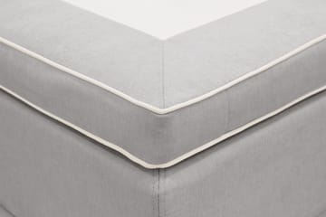 Hilton lyx Komplett Sängpaket 180x200 cm Kontinentalsäng med knappad sänggavel - Grå - Möbler - Säng - Kontinentalsäng