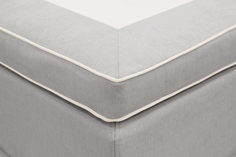Hilton lyx Komplett Sängpaket 180x200 cm Kontinentalsäng med knappad sänggavel - Grå - Möbler - Säng - Kontinentals�äng