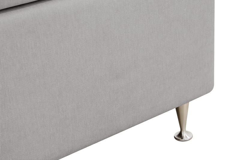 Hilton lyx Komplett Sängpaket 180x200 cm Kontinentalsäng med knappad sänggavel - Grå - Möbler - Säng - Kontinentalsäng
