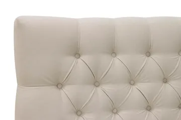 Hilton Lyx Komplett Sängpaket 180x200 cm Kontinentalsäng med knappad sänggavel i sammet - Beige - Möbler - Säng - Kontinentalsäng