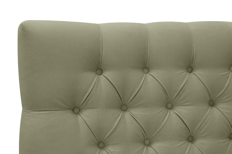 Hilton Lyx Komplett Sängpaket 180x200 cm Kontinentalsäng med knappad sänggavel i sammet - Olivgrön - Möbler - Säng - Kontinentalsäng