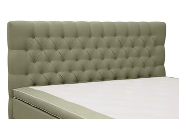 Hilton lyx Komplett Sängpaket 180x200 cm Kontinentalsäng med knappad sänggavel - Olivgrön - Möbler - Säng - Kontinentalsäng