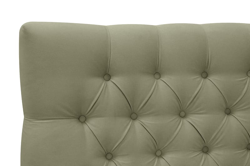 Hilton lyx Komplett Sängpaket 180x200 cm Kontinentalsäng med knappad sänggavel - Olivgrön - Möbler - Säng - Kontinentalsäng