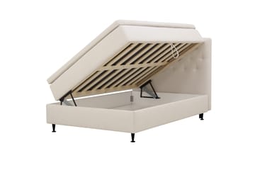 Hilton Plus Komplett Sängpaket med Förvaring 140x200 cm - Ljusbeige - Möbler - Säng - Säng med förvaring