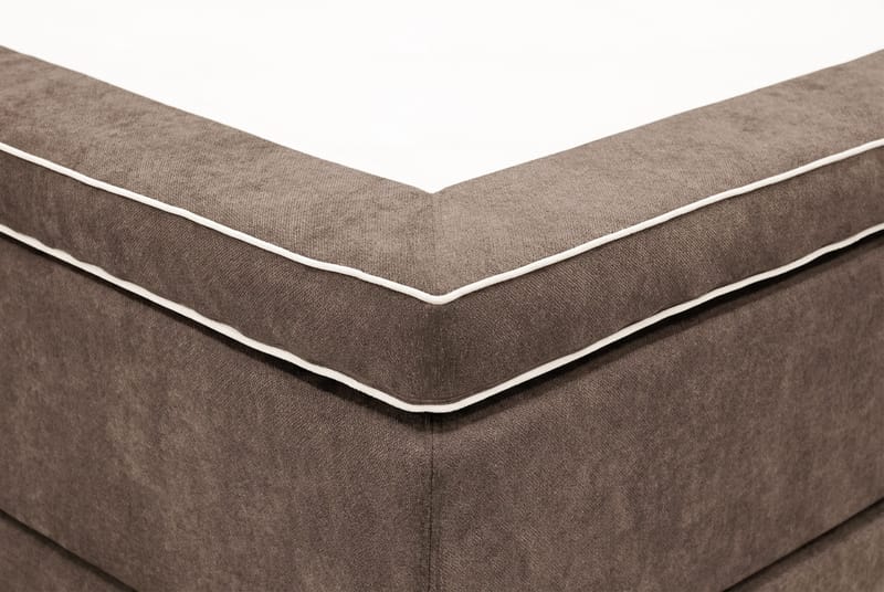 Hilton Premium Komplett Sängpaket 180x200 cm Kontinentalsäng med Sänggavel - Brun Tyg - Möbler - Säng - Kontinentalsäng