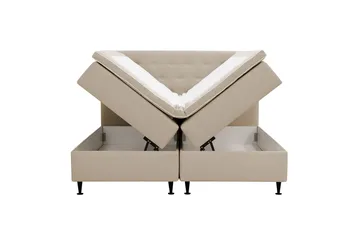 Hilton Plus Komplett Sängpaket med Förvaring 160x200 cm - Beige - Möbler - Säng - Enkelsäng
