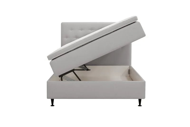 Hilton Plus Komplett Sängpaket med Förvaring 120x200 cm - Grå - Möbler - Säng - Säng med förvaring