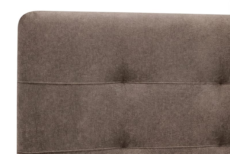 Hilton Premium Komplett Sängpaket 180x200 cm Kontinentalsäng med Sänggavel - Brun Tyg - Möbler - Säng - Kontinentalsäng
