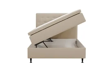 Hilton Plus Komplett Sängpaket med Förvaring 120x200 cm - Beige - Möbler - Säng - Enkelsäng