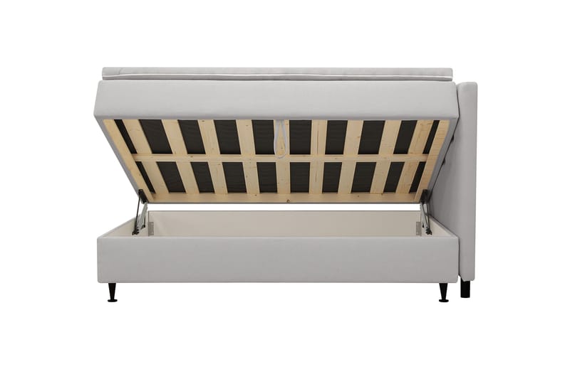 Hilton Plus Komplett Sängpaket med Förvaring 120x200 cm - Grå - Möbler - Säng - Säng med förvaring