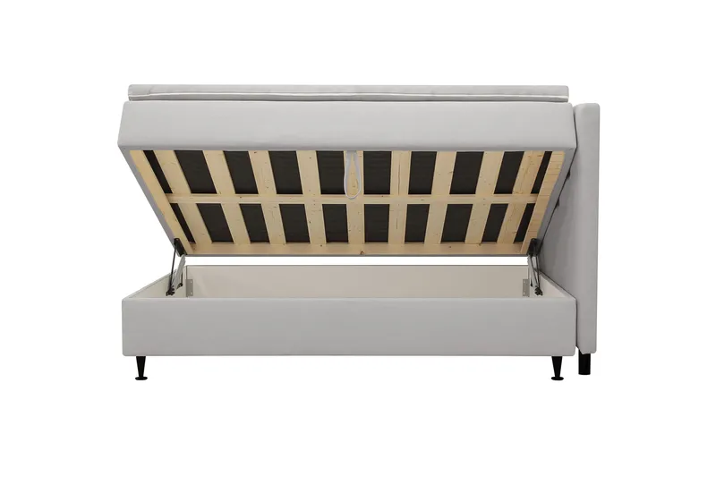 Hilton Plus Komplett Sängpaket med Förvaring 120x200 cm - Grå - Möbler - Säng - Säng med förvaring