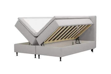 Hilton Plus Komplett Sängpaket med Förvaring 160x200 cm - Grå - Möbler - Säng - Säng med förvaring