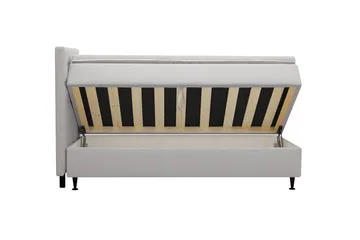 Hilton Plus Komplett Sängpaket med Förvaring 90x200 cm - Grå - Möbler - Säng - Säng med förvaring