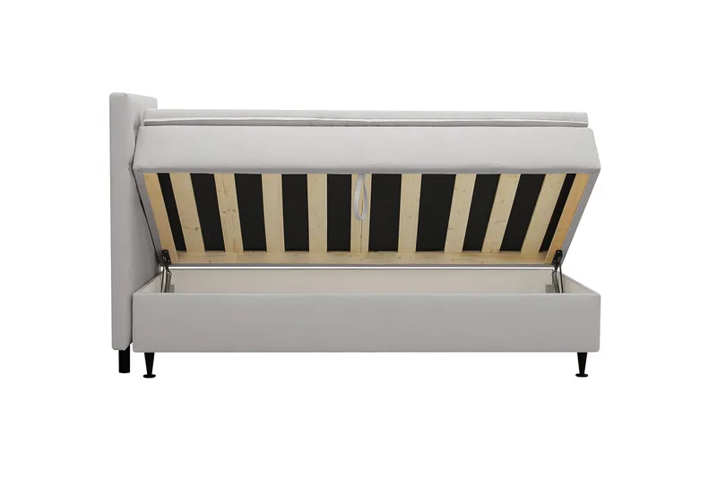 Hilton Plus Komplett Sängpaket med Förvaring 90x200 cm - Grå - Möbler - Säng - Säng med förvaring