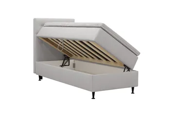 Hilton Plus Komplett Sängpaket med Förvaring 90x200 cm - Grå - Möbler - Säng - Säng med förvaring