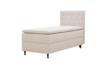 Hilton Plus Komplett Sängpaket med Förvaring 90x200 cm - Ljusbeige - Möbler - Säng - Säng med förvaring