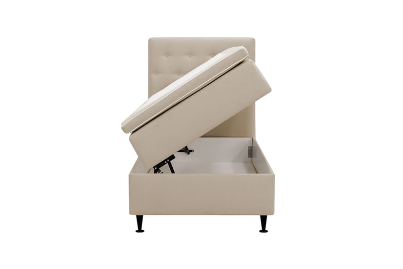 Hilton Plus Komplett Sängpaket med Förvaring 90x200 cm - Beige - Möbler - Säng - Enkelsäng